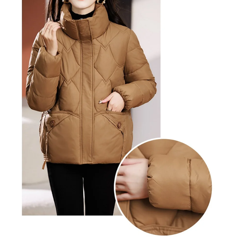 Avenora - Dames Gewatteerd Pufferjack | Elegante Winterjas met Rits | Donsjas Dames