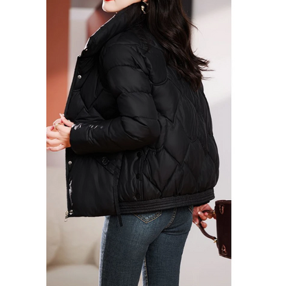 Amareta - Dames Gewatteerd Pufferjack | Elegante Winterjas met Rits | Donsjas Dames