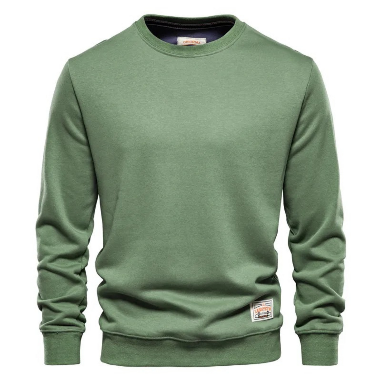 Herbro - Casual Heren Trui met Ronde Hals en Zachte Fleece Voering