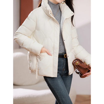 Avenora - Dames Gewatteerd Pufferjack | Elegante Winterjas met Rits | Donsjas Dames