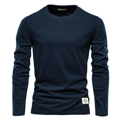 Herbro - Casual Heren Trui met Ronde Hals en Zachte Fleece Voering