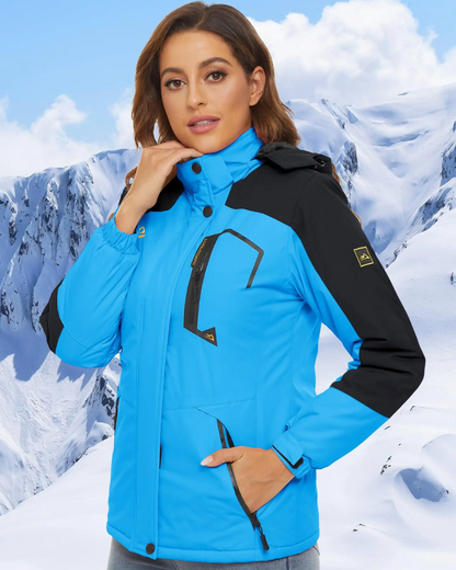 Aquanor - Waterdichte Winterjas Dames - Winddichte Ski Jas met Capuchon