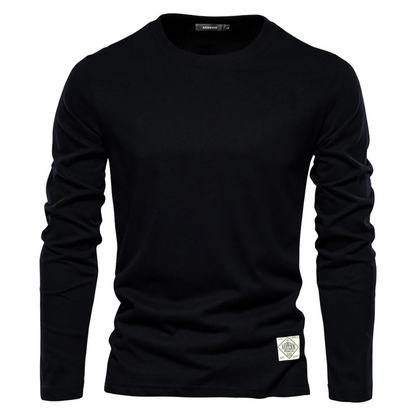 Herbro - Casual Heren Trui met Ronde Hals en Zachte Fleece Voering