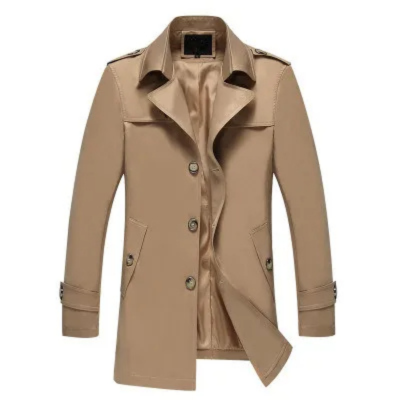 Herblad - Lange Jas Heren – Lichtgewicht, Enkelrijig, Casual Trench Stijl Jas