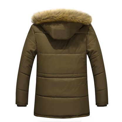 Arctigo - Dikke Parka Winterjas Heren met Fleece Voering en Bontkraag