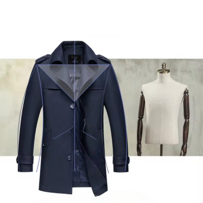 Herblad - Lange Jas Heren – Lichtgewicht, Enkelrijig, Casual Trench Stijl Jas